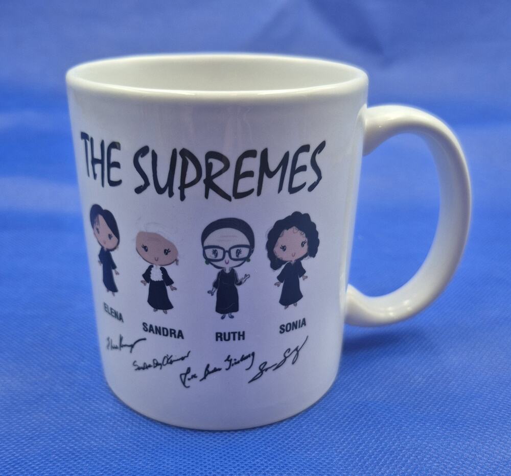 The Suprmes Ceramic Mug Female Supreme Court Justices Chibi-style 12oz